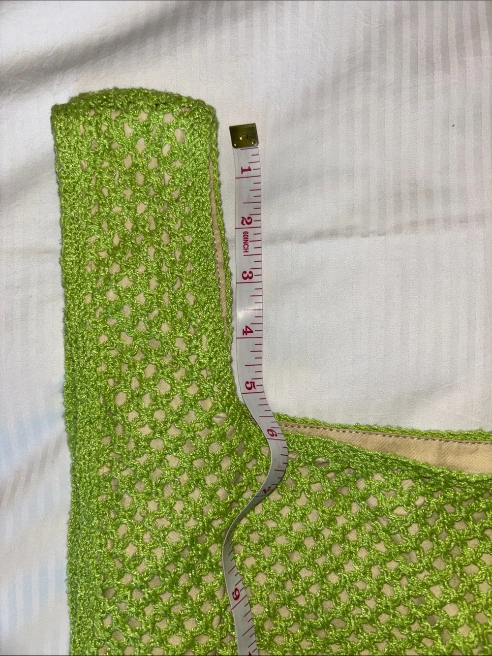 wild fable Green Crochet Strawberry Tote